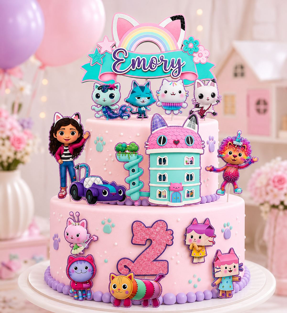 G Doll House Cake Topper