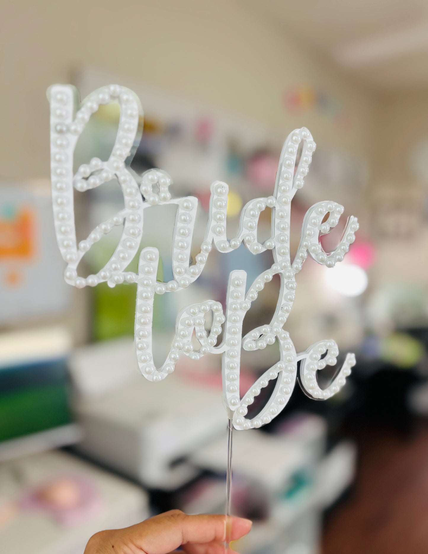 Bride to Be Cake Topper | Custom Bridal Shower Cake Decoration | Bachelorette Party Topper