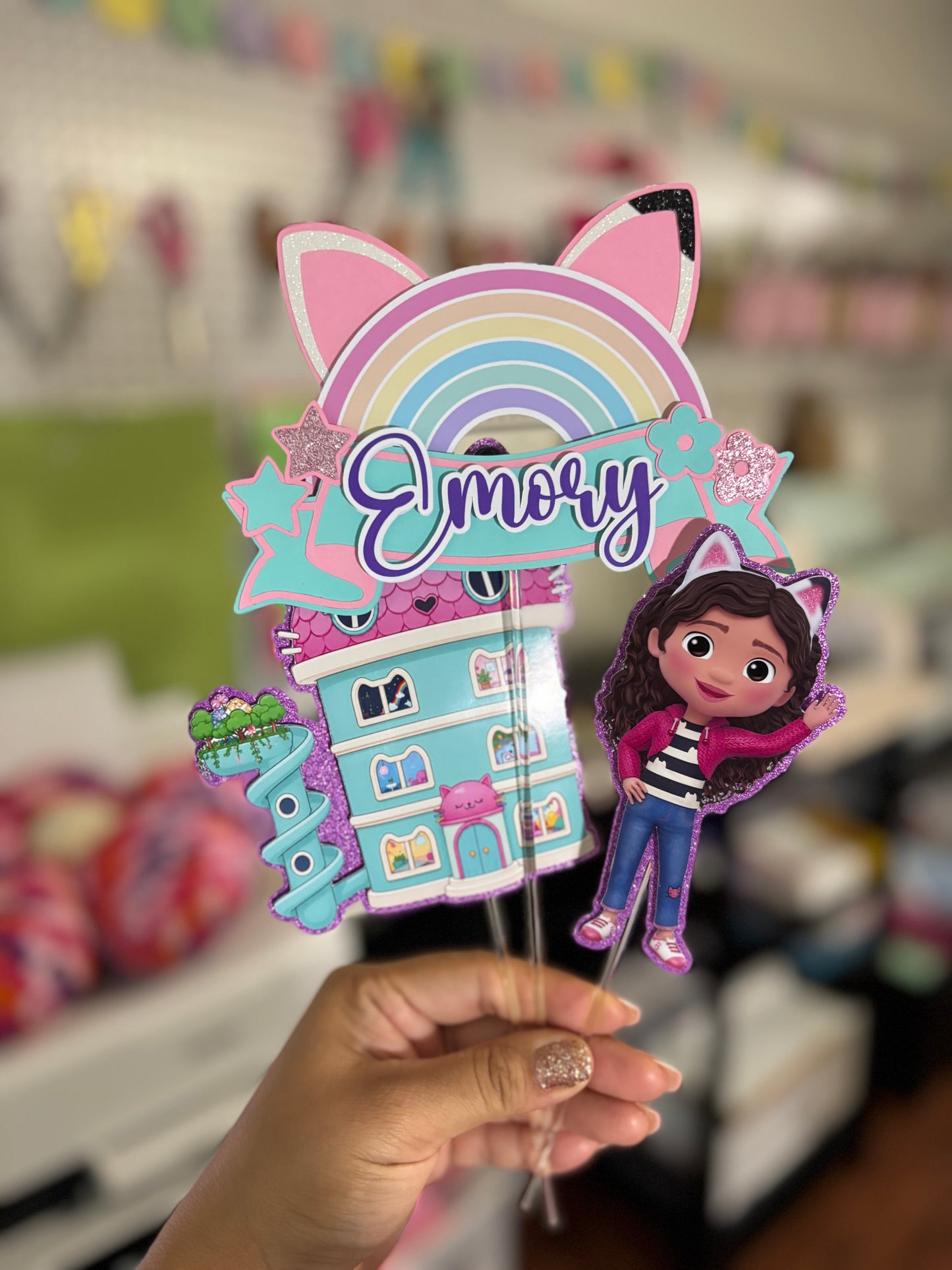 G Doll House Cake Topper