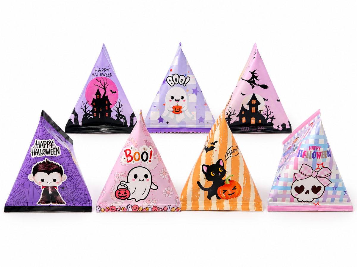 Halloween Triangle Oreo Cookie Wrappers-8 Digital Designs, Printable Party Treats