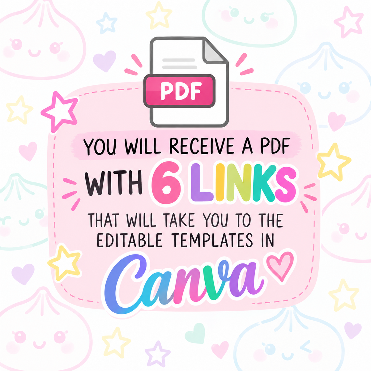 Dumpling Party Printable & Digital Decoration Bundle I Digital Download