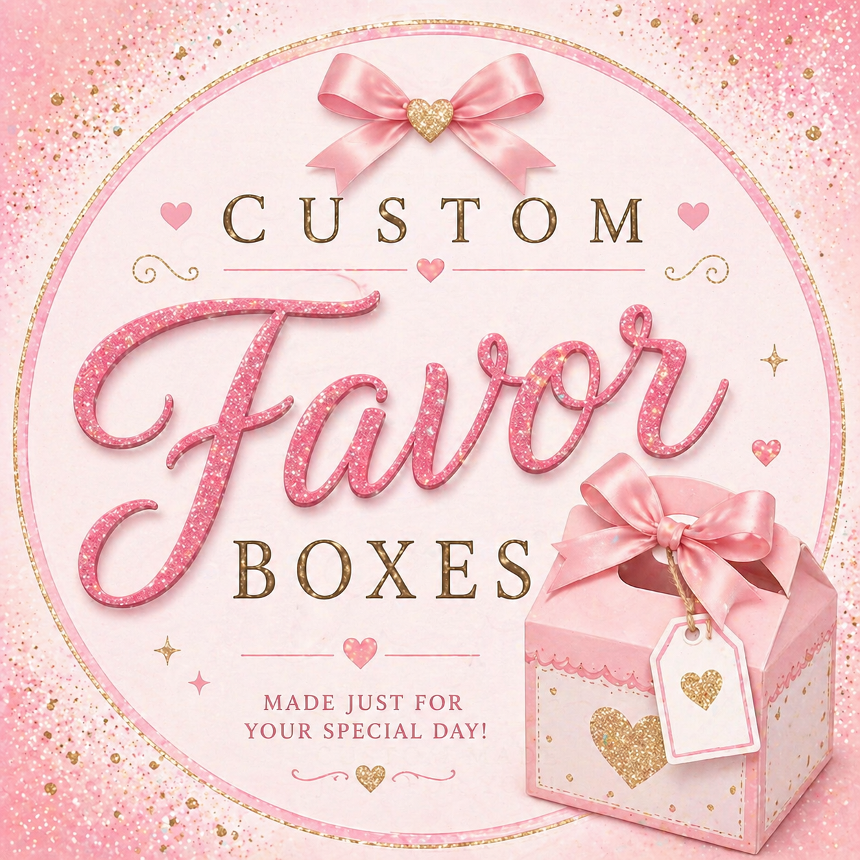 Custom Favor Boxes | Personalized Any Theme Party Favor Boxes | Birthday Treat Boxes