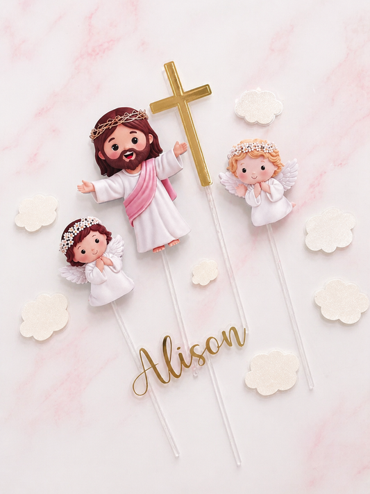 Baptism Cake Topper