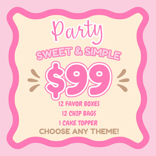 Sweet & Simple Party Package – 25 ct