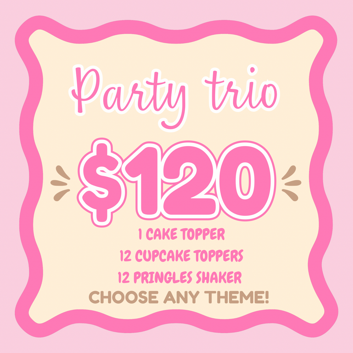 Party Trio Package – 25 ct