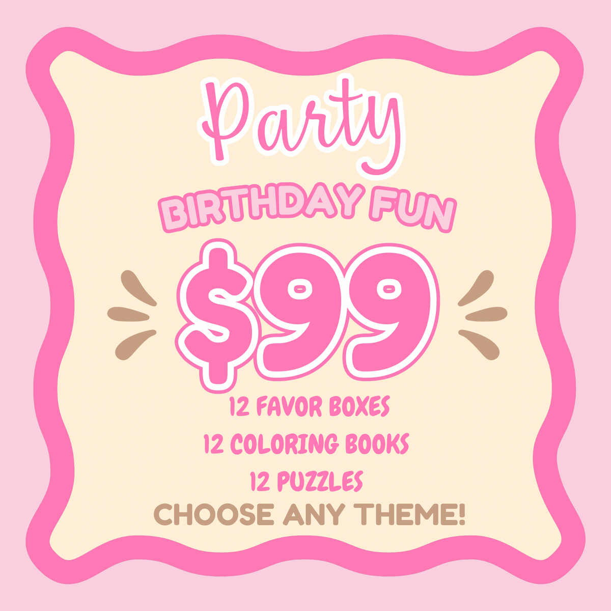 Birthday Fun Party Package – 36 ct