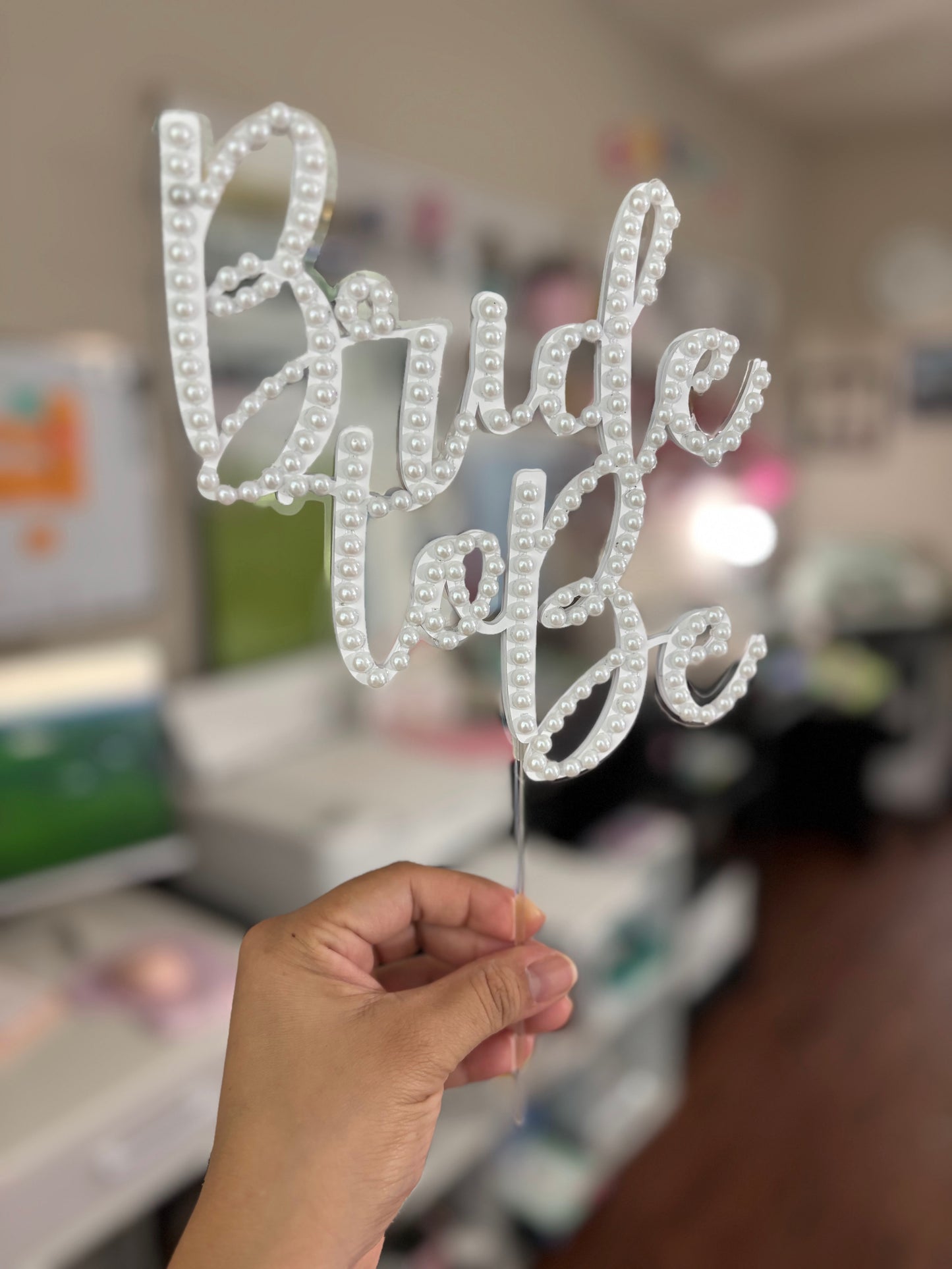 Bride to Be Cake Topper | Custom Bridal Shower Cake Decoration | Bachelorette Party Topper