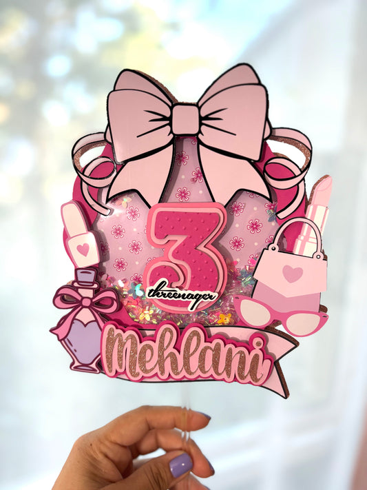 Custom Threenager Cake topper
