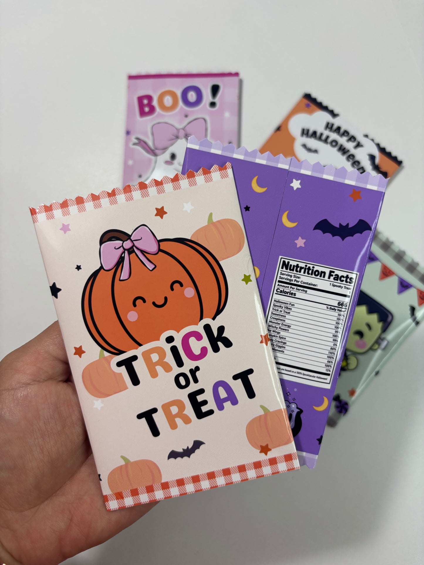 HALLOWEEN CUTE CHIP BAG PRINTABLE I 6 SPOOKY DESIGNS