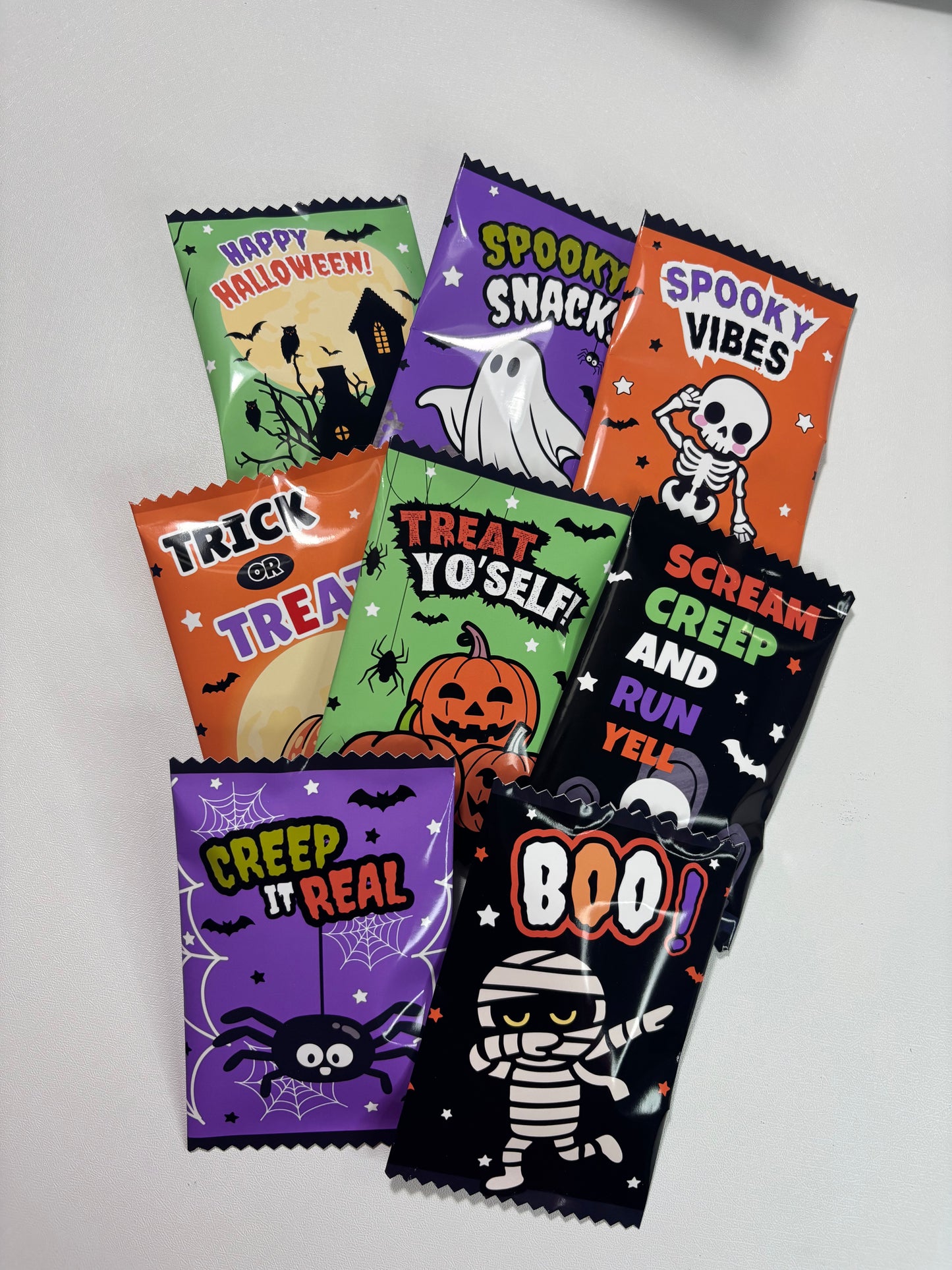 HALLOWEEN CHIP BAG PRINTABLES I 8 SPOOKY DESIGNS