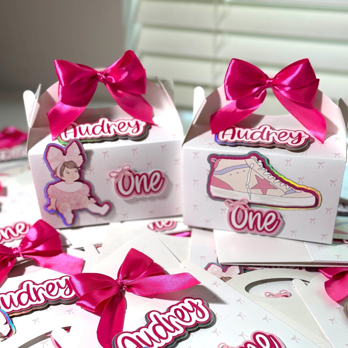 One Golden Year First Birthday Treat Boxes