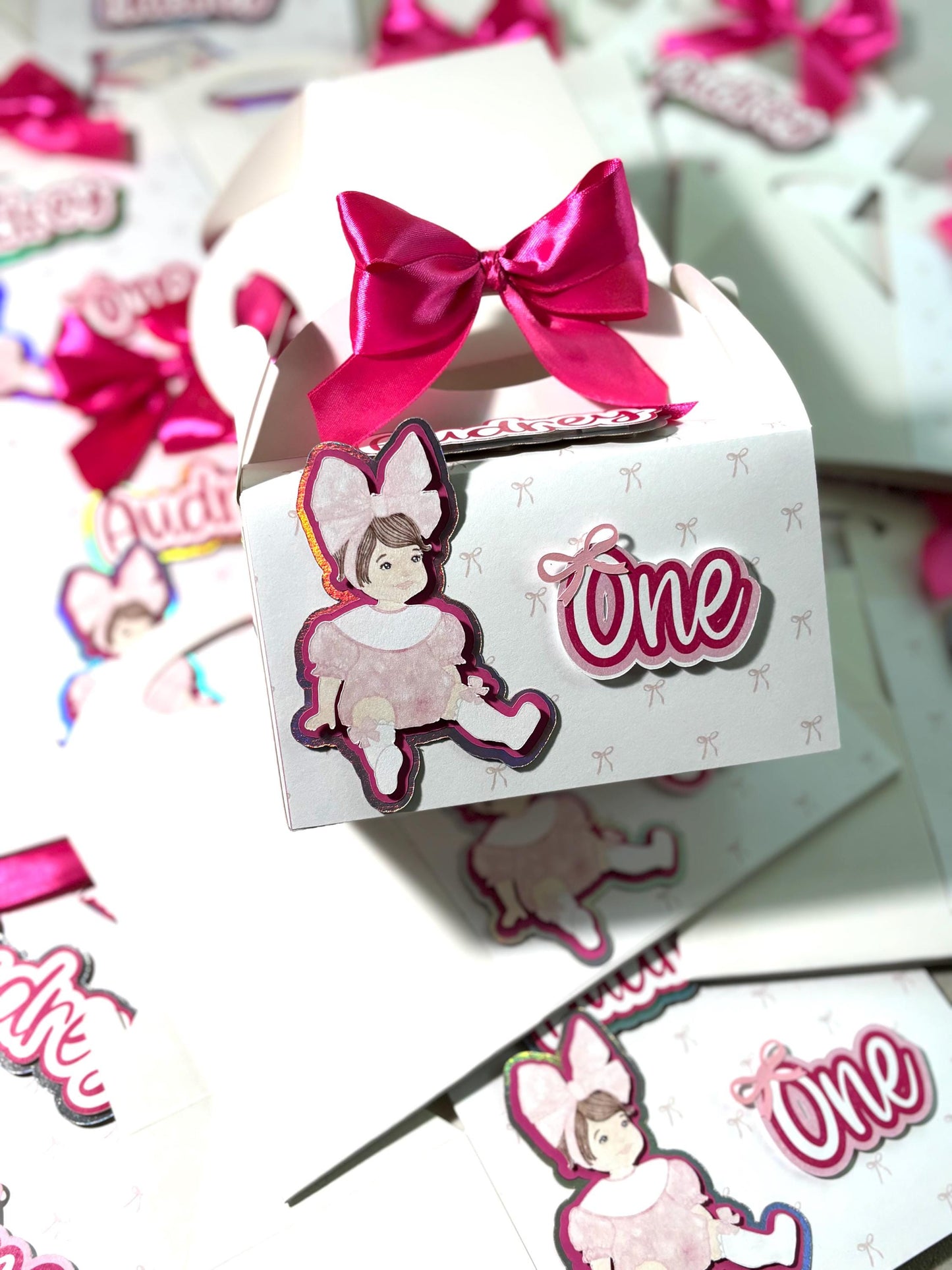 One Golden Year First Birthday Treat Boxes